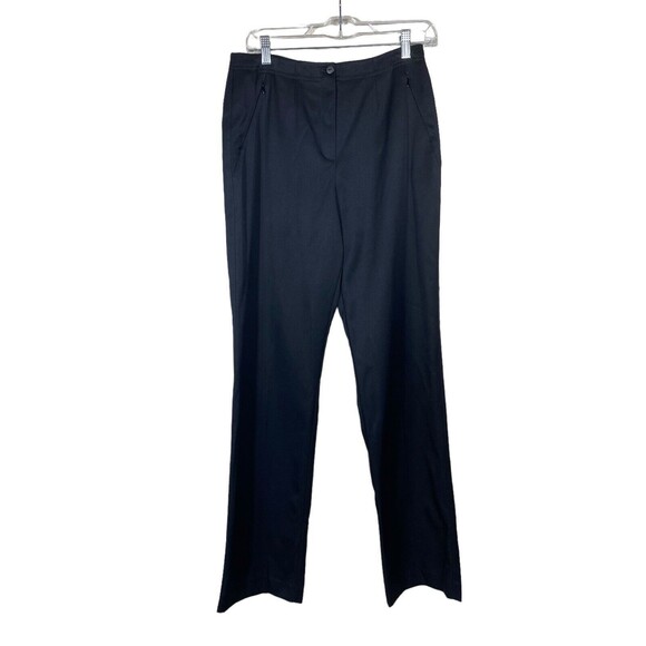 Tail Tech Pants Womens Sz 4 Black Pull‎ On Zip Pockets Straight Leg Golf Slacks - Picture 1 of 8